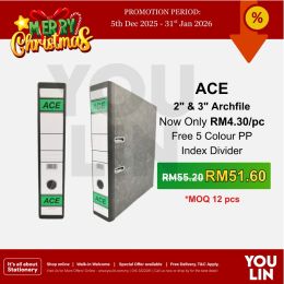 ACE 2''(50mm) FC Lever Arch File 