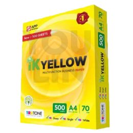 IK Yellow 70gsm A4 Paper - 500's/ream