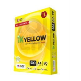 IK Yellow 80gsm A4 Paper 500's/ream