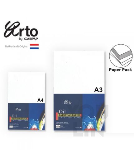 Arto CR37143/4 300GSM Oil Painting Paper Pad 10'S