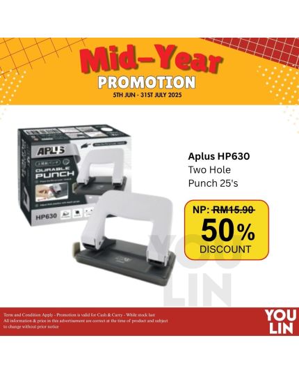 APLUS HP630 Two Hole Punch / Puncher 