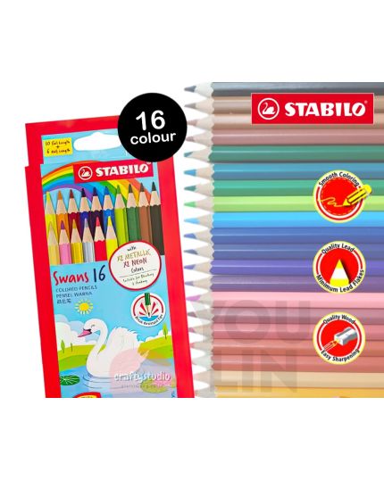 STABILO 1870S/16 16C RAINBOW COLOUR PENCIL