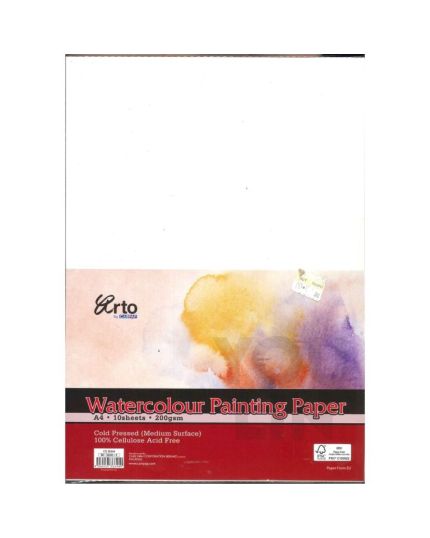 Arto CR36344 A4 200GSM Watercolour Paper 10'S