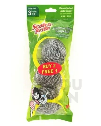 Scotch-Brite 333 Metallic Spiral Ball