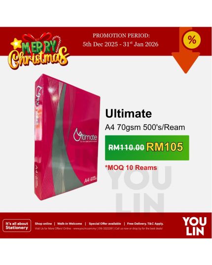 Ultimate 70gsm A4 Paper 500's/ream