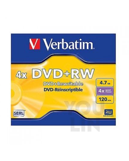 Verbatim DVD+RW 4X 4.7GB 120Min With Jewel Case