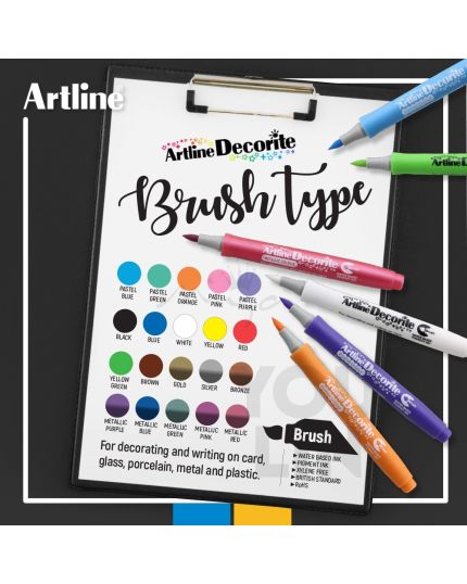 Artline EDFM-F Decorite Brush Pen