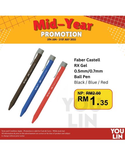 Faber Castell 0.7MM Rx Gel Pen