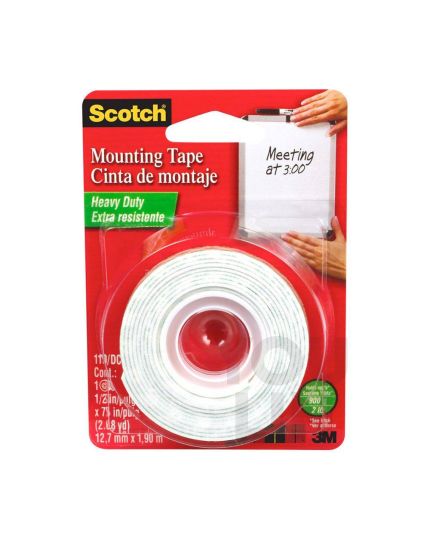 SCOTCH 124-10M MOUNTING TAPE - 24MM X 10M