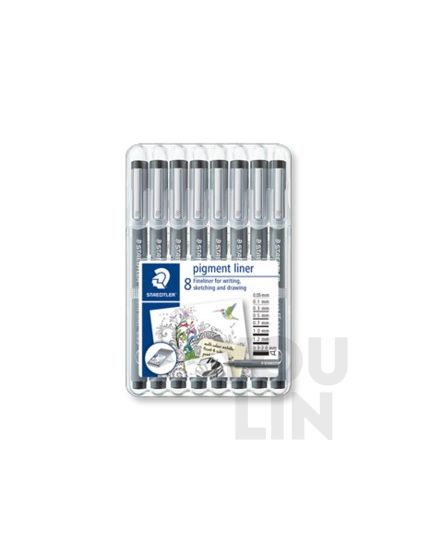 STAEDTLER 308 SB8 Pigment Liner Set of 8's