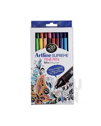 Artline EPFS-200/20W Supreme Writing Pen 0.4mm 20 Colour