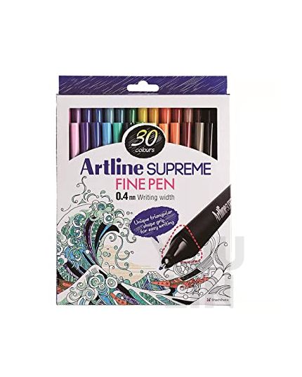 Artline EPFS-200/30W Supreme Writing Pen 0.4mm 30 Colour