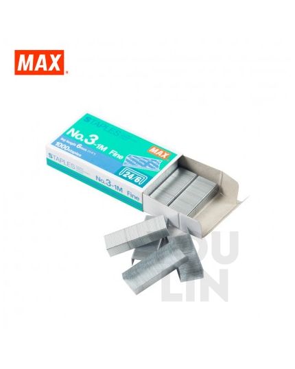 Max Staples Bullet No.3-1M(24/6) (1000pc/box)