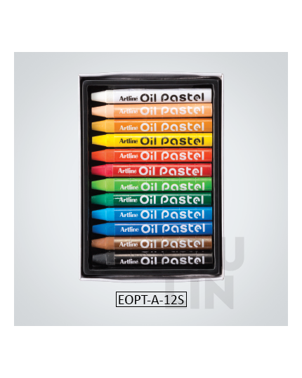 Artline Triangular Oil Pastel 12 Colour