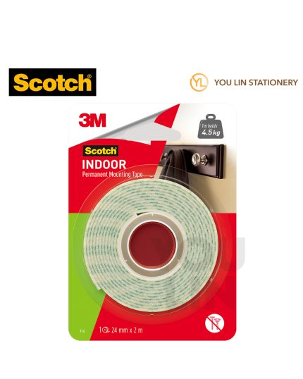 Scotch 114 Mounting Tape 24mm x 2m