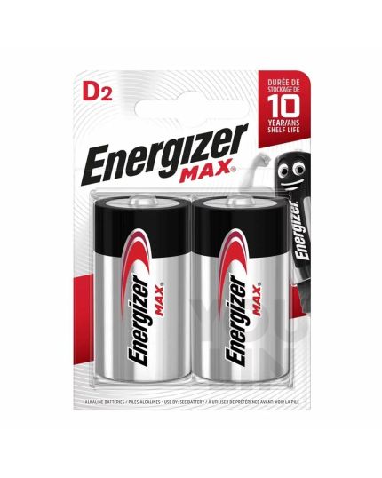 Energizer E95BP2 D Battery 2pc Card