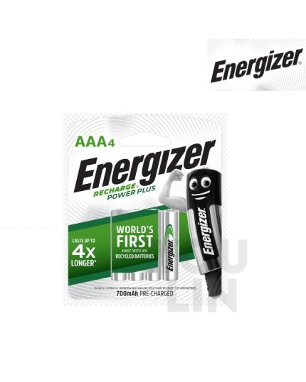 Enerigzer NH12PPRP4 NIMH AAA Rechargeable Battery 700mah 4pc Card