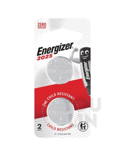 Energizer CR2025 BS2 Lithium Battery 2pc card