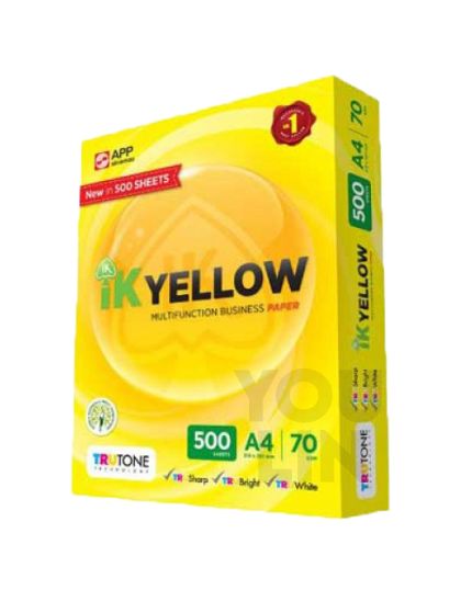 IK Yellow 70gsm A4 Paper - 500's/ream