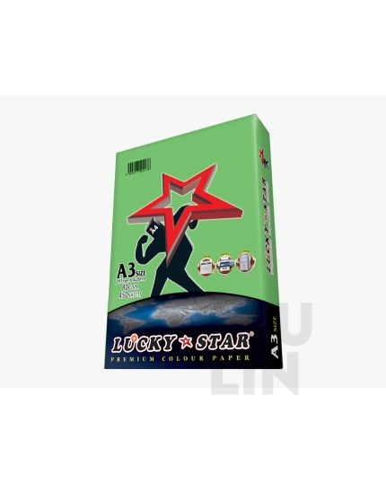 Luckystar CS230 A3 80gm Color Paper 450'S - Dark Green