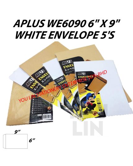 APLUS WE6090 6" X 9" White Envelope 5'S