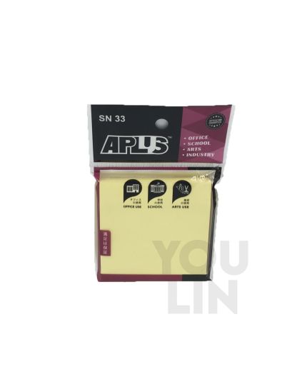 APLUS SN33 3" X 3" Stick On Note