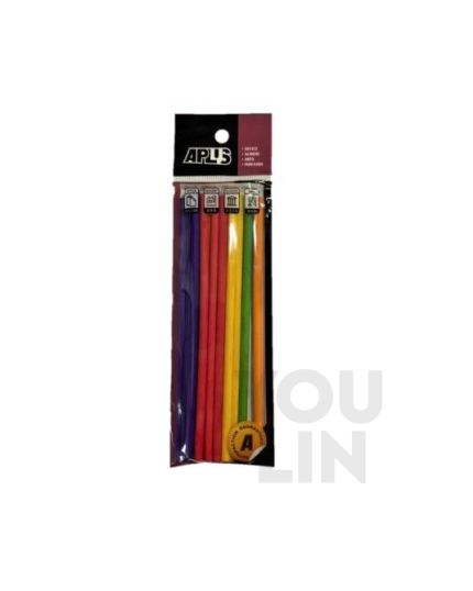 APLUS Round Wood Stick 15cm 15pcs - Colour