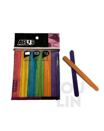 APLUS Pine Wood Stick 11.4cm 50pcs - Colour