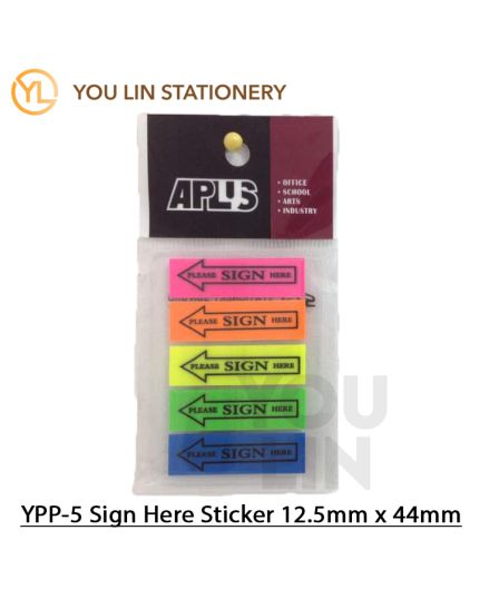 APLUS Sign Here Film Index / Sticky Note