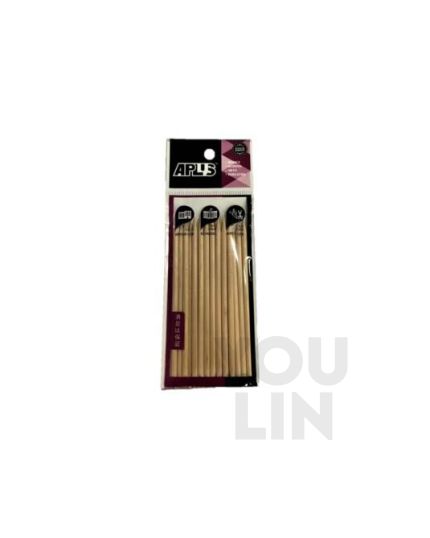 APLUS Round Wood Stick 11.4cm 20pcs - Plain