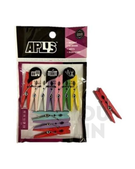 APLUS Mini Clip Large 4.8cm 10pcs - Colour