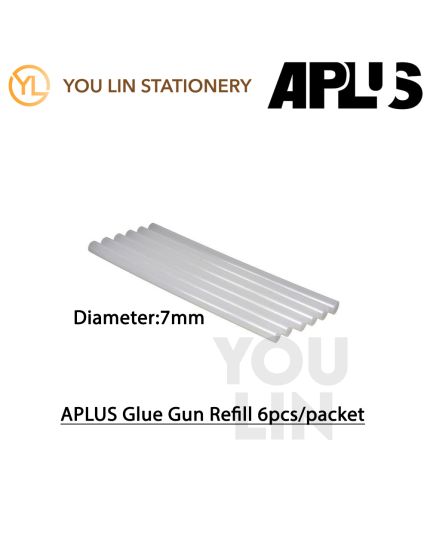 APLUS GGS6 7MM X 180MM Glue Gun Stick 6'S/pkt