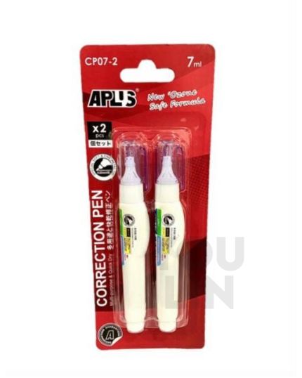 APLUS CP07-02 7ml Correction Pen 1 X 2pcs