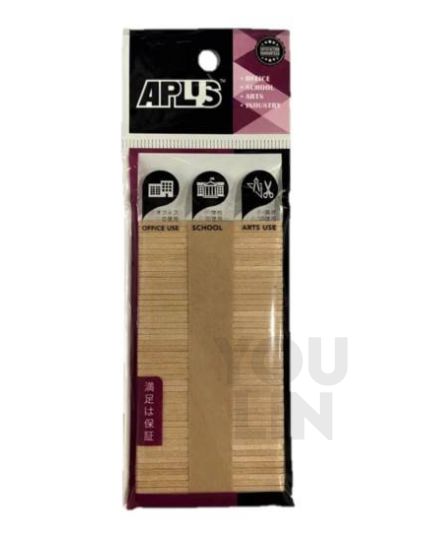 APLUS Pine Wood Stick 5.5cm 50pcs - Plain