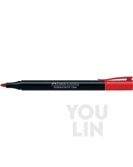 Faber Castell 156421 Slim Permanent Fine Marker - Red