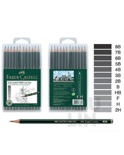 Faber Castell 117166 9000 Pencil Set With Case