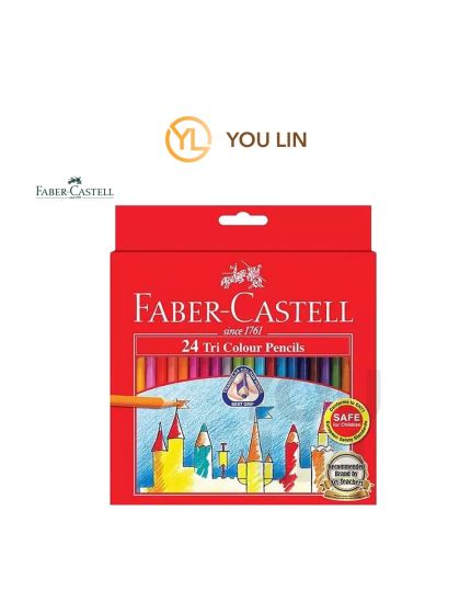 Faber Castell 115904 24L Tri-Colour Pencil