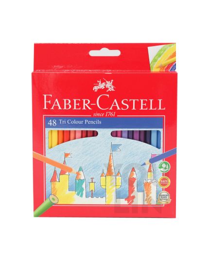 Faber Castell 115906 48L Tri-Colour Pencil
