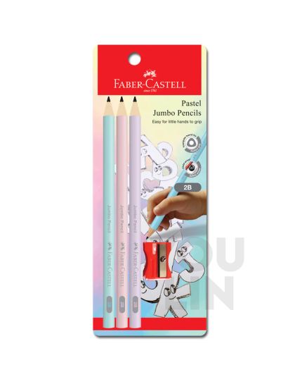Faber Castell 311810 2B Jumbo Pencil Bc Of 3