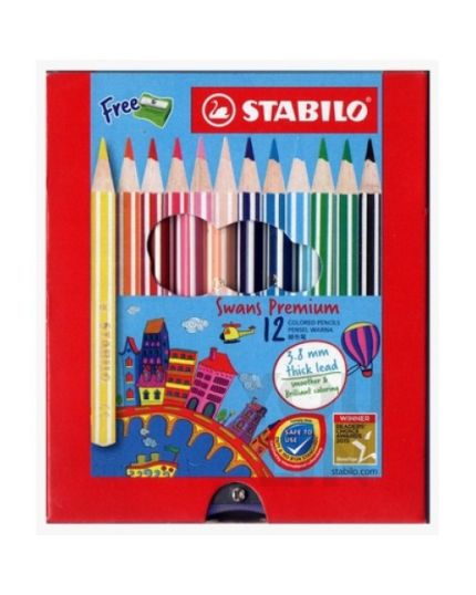 STABILO 1863B 12C Colour Pencil (S)