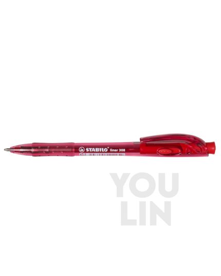 STABILO 308 Ml Ball Pen - Red