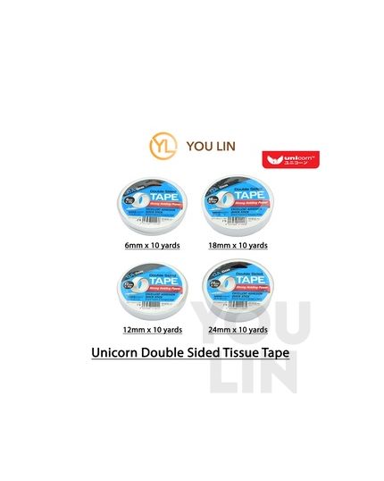 Unicorn Double Sided Tape 12mm x 10y