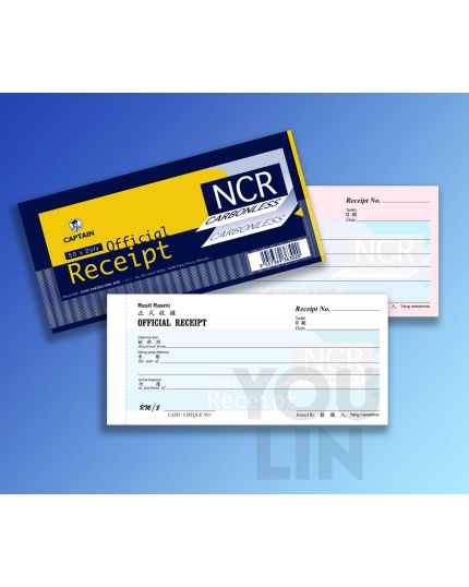 Captain 2 X 50 Ncr Receipt Book