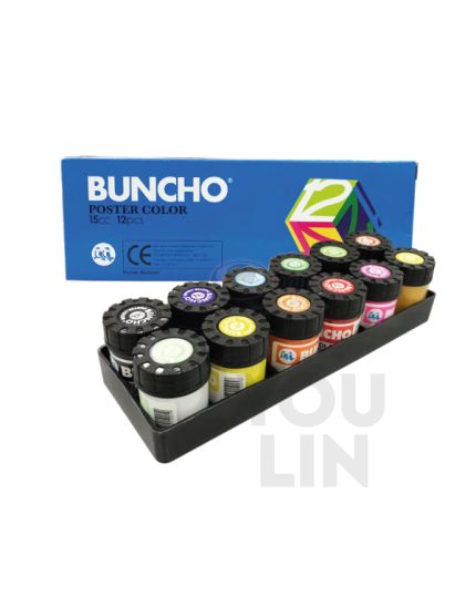Buncho Poster Colour 15cc 12 Colour