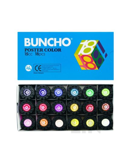 Buncho Poster Colour 15cc 18 Colour