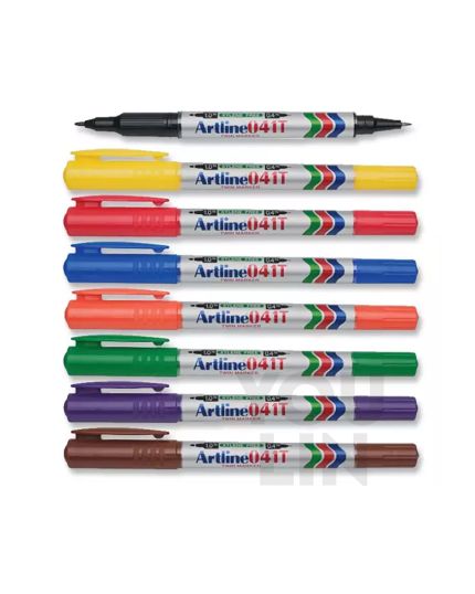 Artline EK-041T Twin Marker Pen 0.4-1.0mm