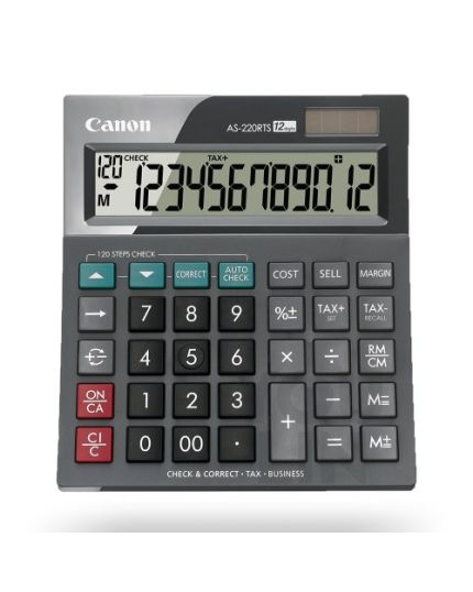 Canon AS-220RTS Business Desktop 12 Digits Calculator