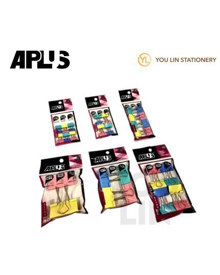 APLUS CBC-1512 15mm Colour Binder Clip 12'S