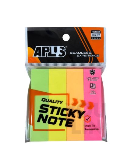 APLUS Sticky Note (4Colour) - 19MM X 76MM 