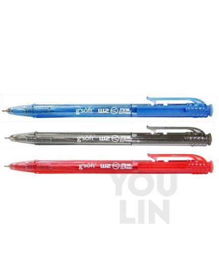 G'Soft W2 0.7MM Retract Ball Pen